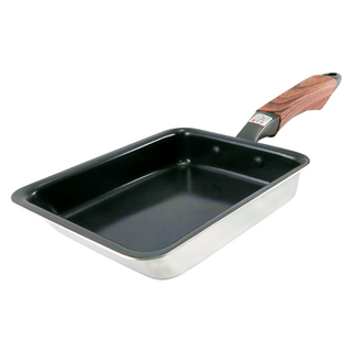 hokua 北陸 Mecera Zero陶瓷IH2層複合金不沾玉子燒, 1個, 18cm