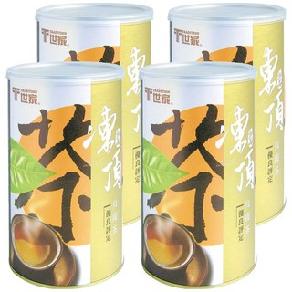 T世家 台灣極品凍頂烏龍茶, 南投海拔600公尺, 炭焙香, 冷泡熱泡皆可, 300g, 4罐, 1入