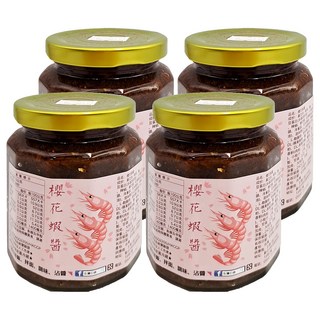 左邊口袋 櫻花蝦醬, 240g, 4罐