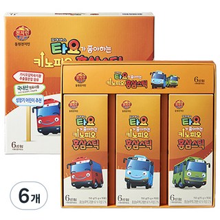 천지인 타요가 좋아하는 키노피오 홍삼스틱, 450g, 6개