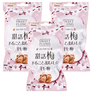 梅李果坊 甜話梅 嚴選台灣青梅製作 口感佳不死鹹, 35g, 3包