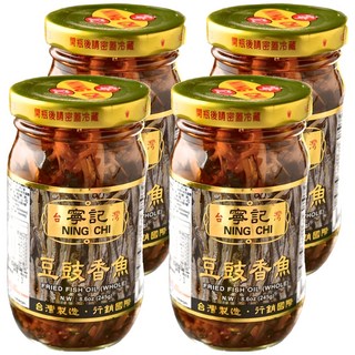 寧記 豆豉香魚 炒菜/拌飯/拌麵皆適宜, 245g, 4罐