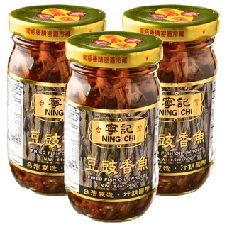 寧記 豆豉香魚 炒菜/拌飯/拌麵皆適宜, 245g, 3罐
