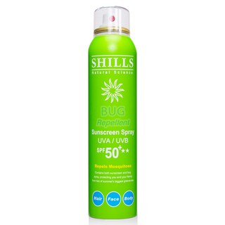 SHILLS 舒兒絲 很耐曬超清爽防曬冰鎮噴霧 SPF50+ 180ml 天然植萃草本 美白保濕 戶外防護, 1件