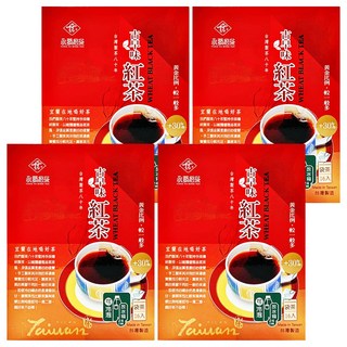 永發茗茶 冷泡古早味紅茶, 台灣八十年風味, 冷熱皆宜, 2.7g, 16包, 4盒