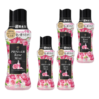 Lenor 蘭諾 日本原裝進口 衣物芳香豆 神秘玫瑰香, 420ml, 5瓶