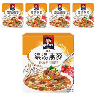 QUAKER 桂格 濃湯燕麥 番茄牛肉風味 5包, 230g, 5盒
