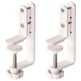 deLi 得力 洞洞板配件 桌面固定架 XDM56, 2個, 白色