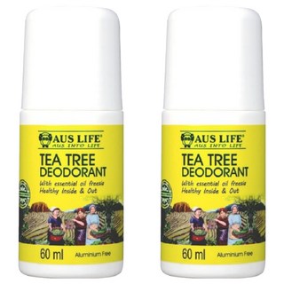 AUS LIFE 澳思萊 無鋁體香露 茶樹&小蒼蘭 含精油 60ml, 2件