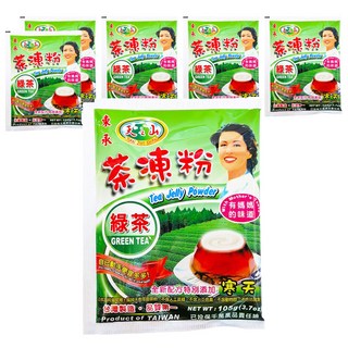 東承 天之山 綠茶茶凍粉, 台灣製造, 105g, 6包