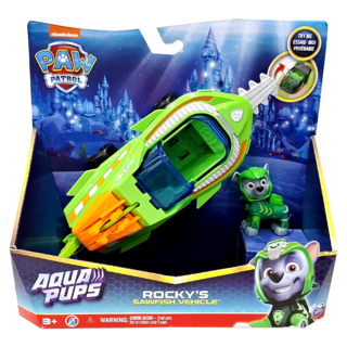 SPIN MASTER 汪汪隊立大功 水行狗狗隊系列 大型救援車 1組, 灰灰 + 劍魚救援車 綠色