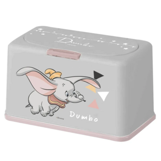 收納王妃 迪士尼 多功能口罩收納盒, 飛天小飛象 灰色, 1個