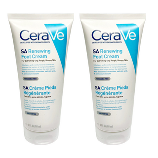 CeraVe 適樂膚 B3水楊酸煥膚修護美體霜 足部專用, 88ml, 2條
