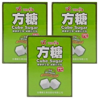 TWS 維生 方糖, Cube Sugar, 健康新主張, 國際品保驗證通過ISO22000 HACCP, 340g, 3盒
