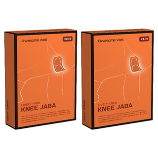 어썸웰 무릎자바 슬개건 무릎보호대, 2개