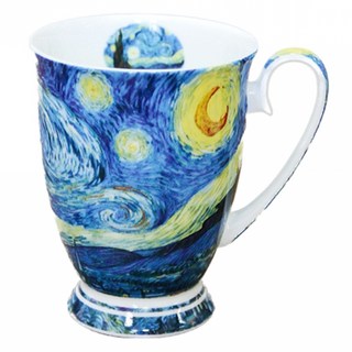 Royal Duke 油畫系列 骨瓷皇室杯, 梵谷 星夜 藍色, 1個
