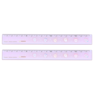 sun-star 卡通直尺 17.5cm, 吉伊卡哇音符粉紅款, 2支