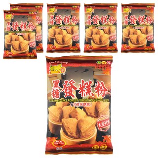 金錢豹 黑糖發糕粉, 500g, 6包