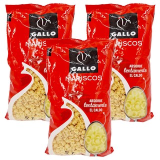 GALLO 公雞牌 貝殼麵 Mariscos 西班牙原裝進口 杜蘭小麥製成, 250g, 3包