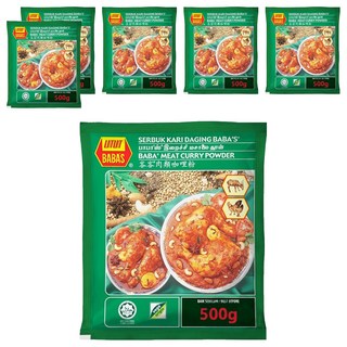 BABA'S 峇峇牌 南洋風味肉類咖哩粉, 500g, 6包