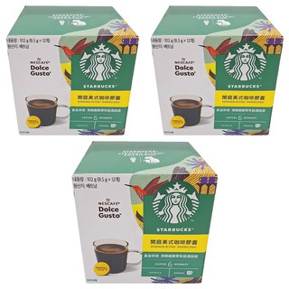 STARBUCKS 星巴克 閑庭美式咖啡膠囊, 8.5g, 12顆, 3盒