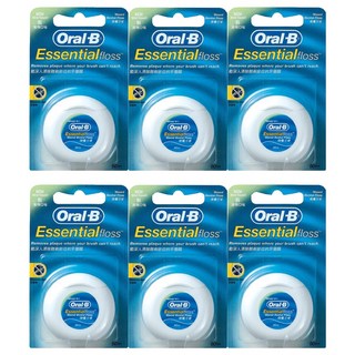 Oral-B 歐樂B 薄荷微蠟牙線, 50m, 1個, 6個