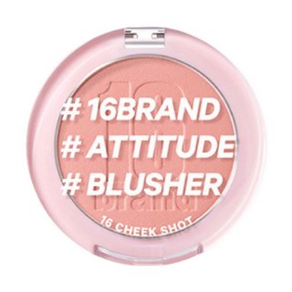 16 brand 元氣少女雲霧腮紅，多種顏色可選, 牛奶蜜桃色, 1個