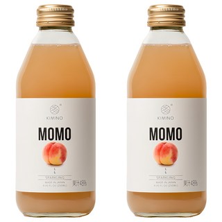 Kimino 山梨白桃氣泡果汁飲, 250ml, 2個