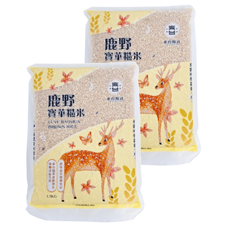 東台糧倉 鹿野寶華糙米 台灣好米, 1.5kg, 2包
