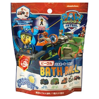日本 nol 汪汪隊立大功 車輛款第二彈 沐浴球 入浴劑 柑橘香 款式隨機, 1個, 70g