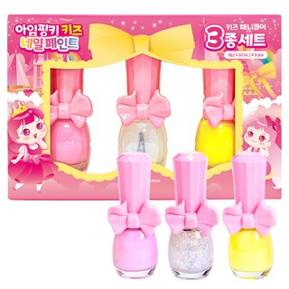I'M PINKY Pinky Paint 幼兒指甲油3件組, C款, 1個