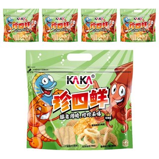 KAKA 卡卡 珍四鮮 冠軍魷, 120g, 5包