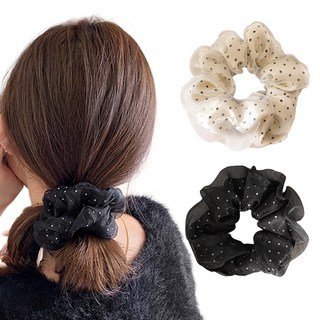 워더미 쉬폰 도트 곱창밴드 2종 세트 M2043