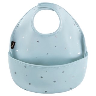 Simba 小獅王辛巴 好吃防水圍兜 33 x 26cm, 小島星球淺藍, 1個, 1件