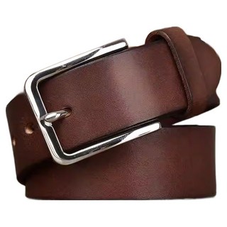 LIKEHOUSE 真皮頭層男款牛皮帶/不鏽鋼針釦皮帶 LL190