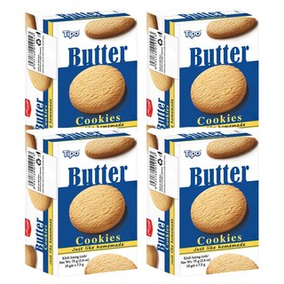 Tipo 奶油曲奇餅 酥脆口感 濃郁奶香, 75g, 4盒