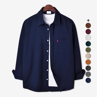 Guystory 男士四季款漁夫口袋長袖大尺碼休閒襯衫