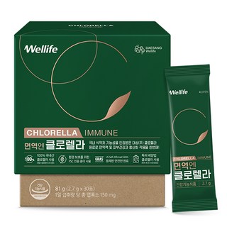 대상웰라이프 정품 면역엔 클로렐라 30p, 81g, 1개