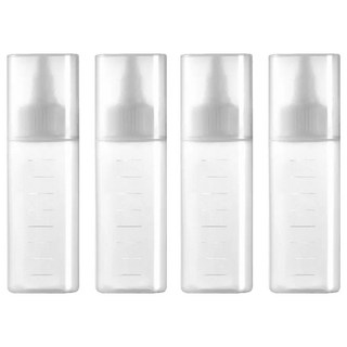 FaSoLa 多用途便攜式帶刻度擠壓瓶 Set, 透明款, 4個