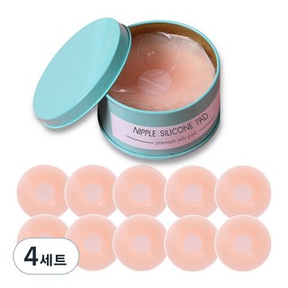 優質薄款隱形胸貼 10枚入, 4組