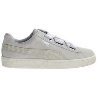 PUMA Suede Heart Triangle豹紋鞋邊麂皮寬蝴蝶結休閒鞋 367467-01