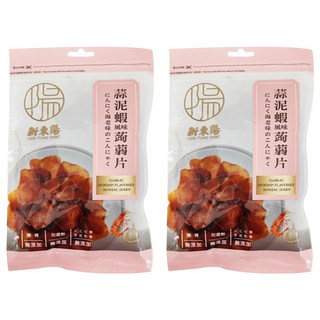 新東陽 蒜泥蝦風味蒟蒻片, 無添加防腐劑, 無添加人工色素, 100g, 2包