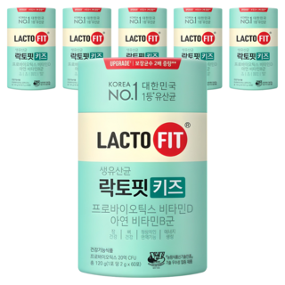 Chong Kun Dang 鍾根堂 LACTO-FIT 孩童益生菌粉隨身包 60條入, 120g, 6罐