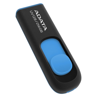 ADATA 威剛 隨身碟 UV128 藍色, 256GB, 1個
