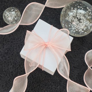 gilgri 花束禮品包裝緞帶, 9m, 03淺粉色