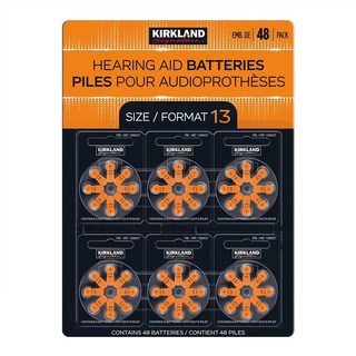 Kirkland 科克蘭 signature 助聽器電池 size 13, 1296037, 1入
