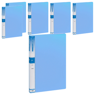 Heemang B4可補充內頁式透明文件夾 20頁, 6個, 天空藍