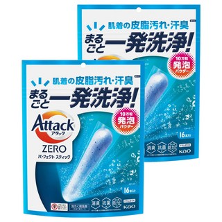 Attack ZERO 極效洗衣霸, 16顆, 2袋