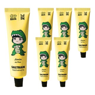 SALTRAIN BTS x 玩具總動員聯名牙膏 Jimin 70g 口臭護理 保健牙齒, 6條