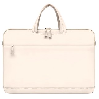 防水防塵手提電腦包, 14吋, 米白色